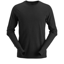 2427 T-shirt wełniany AllroundWork - długi rękaw Snickers Workwear