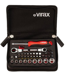 VIRAX 3104 mini zestaw instalatora 41 el nasadki i bity 1/4"