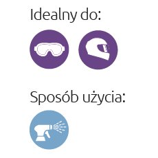 Impregnat do osłon i gogli Visor Proof Spray-On 125ml Nikwax 872 - Sposób użycia