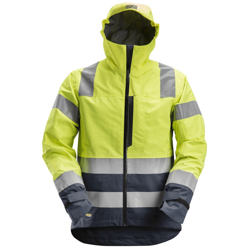 1330 Kurtka Przeciwdeszczowa Odblaskowa Shell AllroundWork – EN 20471/3 Snickers Workwear