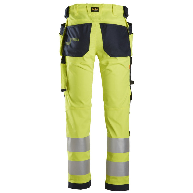 6243 Spodnie Odblaskowe Stretch AllroundWork z workami kieszeniowymi, EN 20471/2 Snickers Workwear