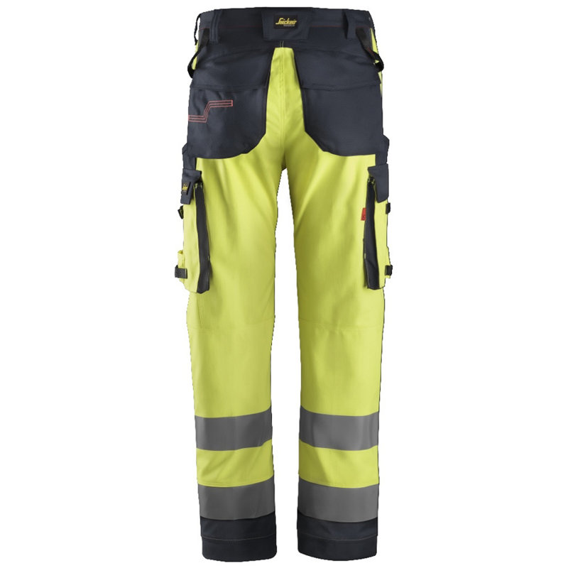 6361 Spodnie robocze odblaskowe ProtecWork z obustronnymi kieszeniami na nogawkach, EN 20471/2 Snickers Workwear