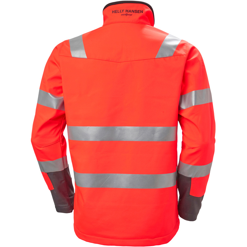 Kurtka odblaskowa Helly Hansen 74095_169 ALNA 2.0 HI VIS SOFTSHELLL kolor czerwony