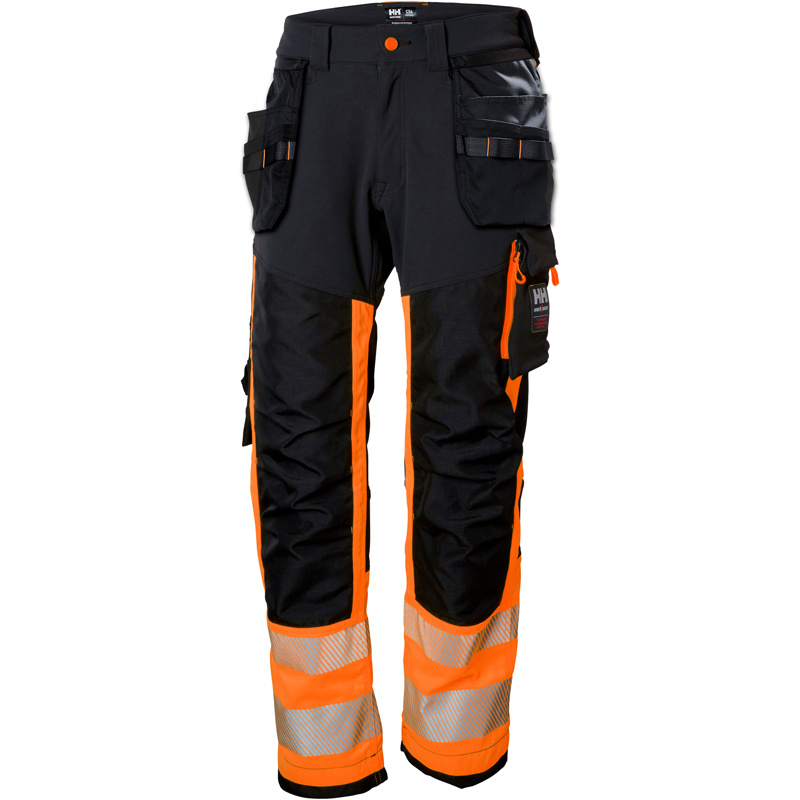 Spodnie odblaskowe Helly Hansen 77471_269 ICU HI VIS CONSTRUCTION PANT CL 1 kolor pomarańczowy