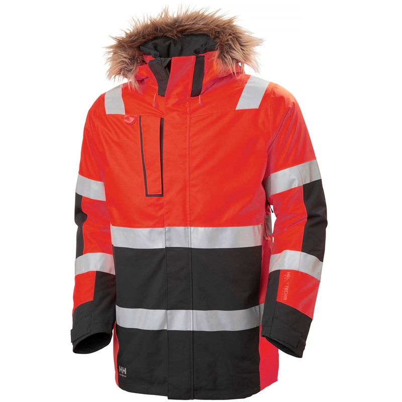 Kurtka zimowa odblaskowa Helly Hansen 71393_169 Parka Alna 2.0 kolor czerwony