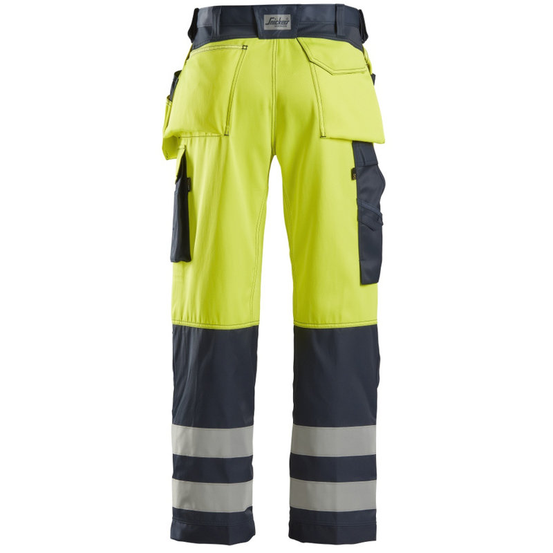 3233 Spodnie odblaskowe z workami kieszeniowymi, EN 20471/2 Snickers Workwear