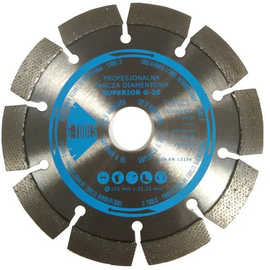 TARCZA DIAMENTOWA 125 x 22,23MM G-TOOLS GT-ALW125/22,23