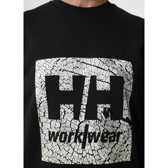 Zdjęcie 3 - Bluza Helly Hansen 79263_990 Graphics/Logo kolor czarny
