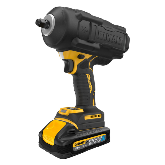 Zdjęcie 2 - Klucz udarowy akumulatorowy DeWalt DCF961H2G ½” 1626Nm 18V Powerstack 2x5Ah