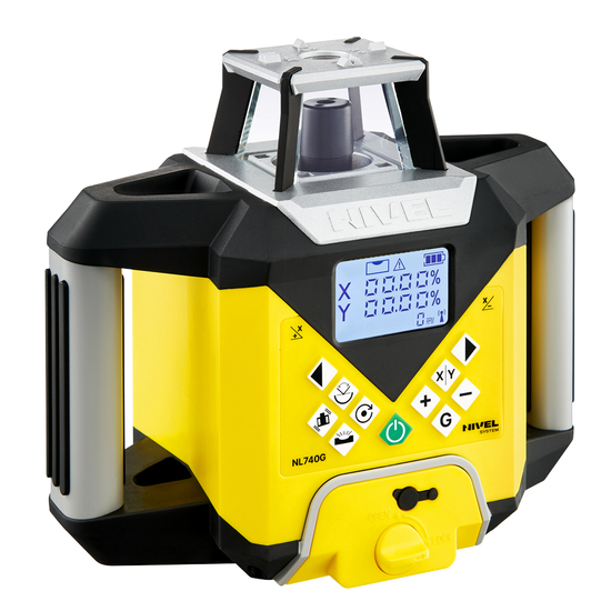 Zdjęcie 6 - Wielozadaniowy niwelator laserowy dalekiego zasięgu z autowpasowaniem Nivel System NL740G DIGITAL z wiązką zieloną + statyw SJJ32 + łata laserowa LS-24
