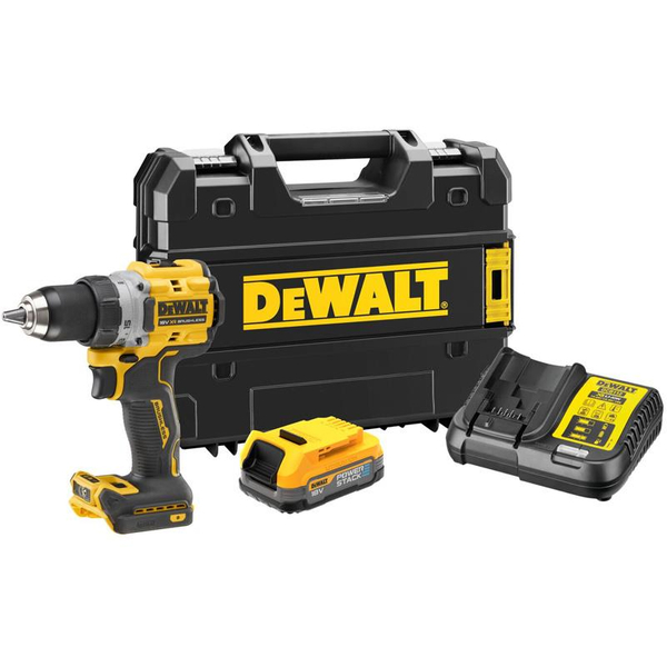 Zdjęcie 1 - Wiertarko-wkrętarka akumulatorowa DeWalt DCD800E1T 90Nm 18V XR Powerstack 1x1.7Ah