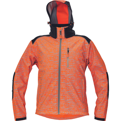 KNOXFIELD PRINTED Kurtka softshell (kolor pomarańczowy) Cerva 0301047390