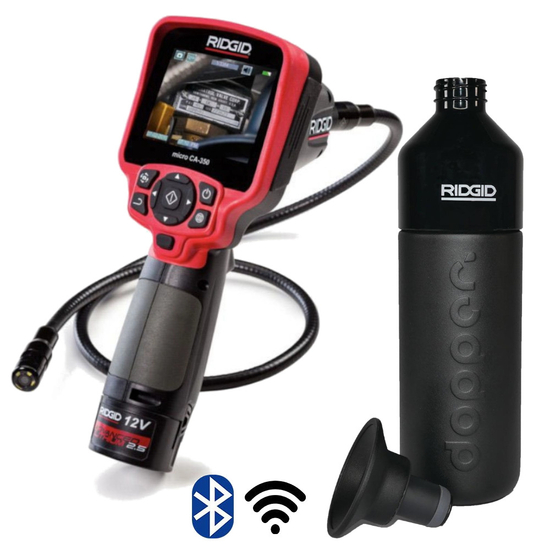 Zdjęcie 1 - Kamera Inspekcyjna RIDGID CA-350X Bluetooth WiFi + Butelka