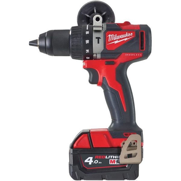 Zdjęcie 1 - Wiertarko-wkrętarka udarowa akumulatorowa Milwaukee M18 BLPD2-402X 82Nm 18V 2x4Ah 4933464560