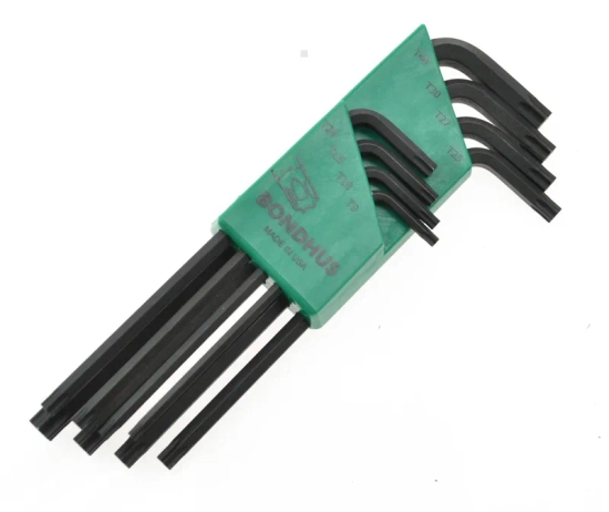 Zdjęcie 1 - Zestaw kluczy imbusowych TORX 8 szt. (T9, T10, T15, T20, T25, T27, T30, T40) Bondhus BO31834