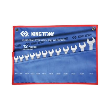 ZESTAW KLUCZY PŁASKICH 12cz. 6 - 32mm, ETUI 1112MRN King Tony