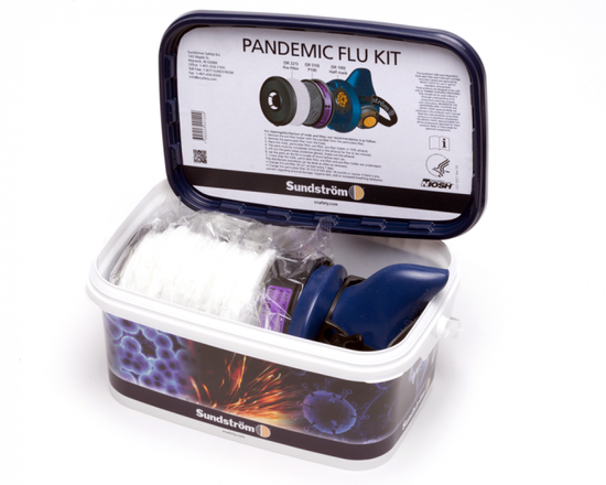 Zdjęcie 1 - Półmaska SR 100 + filtry + pokrywa Sundstrom PANDEMIC FLU KIT H05-5812M
