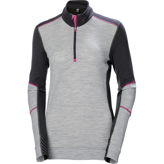 Zdjęcie 1 - Damska koszulka termoaktywna Helly Hansen 75210_959 HH LIFA Merino kolor ciemnoszary