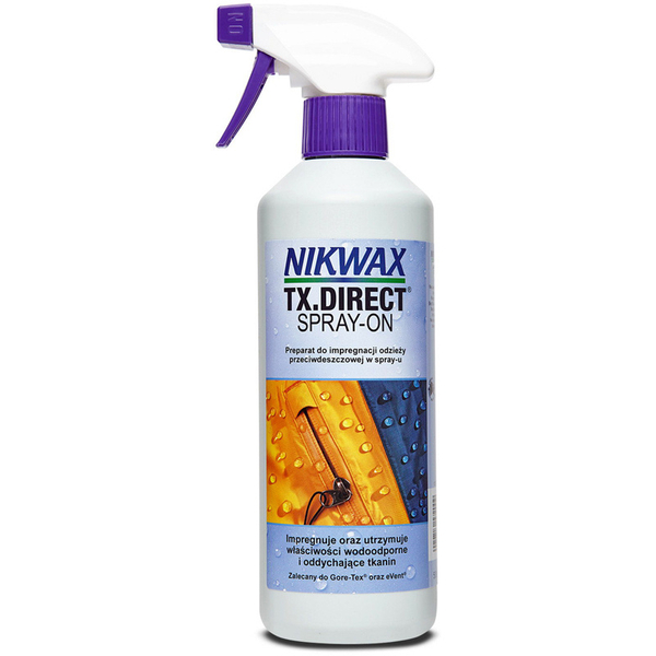 Zdjęcie 1 - Impregnat w sprayu do ubrań wodoodpornych Impregnat TX. Direct Spray-On 500ml Nikwax 572P01