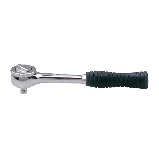 Zdjęcie 1 - GRZECHOTKA 1/4", 45 ZĘBÓW, 140 mm UCHWYT GUMOWY 2725-55G King Tony