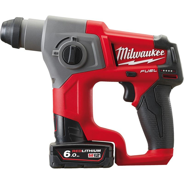 Zdjęcie 1 - Młotowiertarka akumulatorowa Milwaukee M12 CH-602X SDS-Plus 1.1J 12V 2x6Ah 4933451510