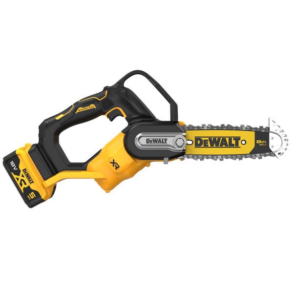 Zdjęcie 6 - Akumulatorowa mini piła łańcuchowa do gałęzi 20cm DeWALT DCMPS520P1-QW 1x5Ah + Torba + Gogle ochronne