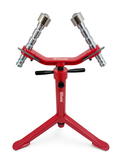 Zdjęcie 2 - Stojak rolkowy pod rury, podpórka do rowkarek GTOOLS SPECIAL 1-12" reg. 52-88cm