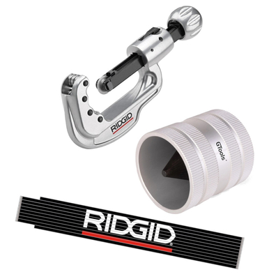 Obcinak inox 65S  6-65mm + Gratownik 12-54mm + Miarka Ridgid