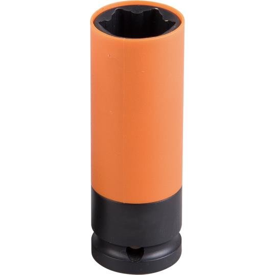 Zdjęcie 1 - NASADKA DŁUGA UDAROWA Z TULEJĄ ZABEZPIECZAJĄCĄ 1/2" 21 x 85,5 mm, DO ŚRUB ZABEZPIECZAJĄCYCH HYUNDAI, KIA 9BW4502 King Tony
