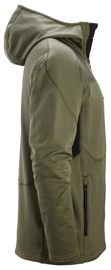 Zdjęcie 2 - 9420 Termiczna bluza polarowa z kapturem Body Mapping z długim suwakiem Snickers Workwear 