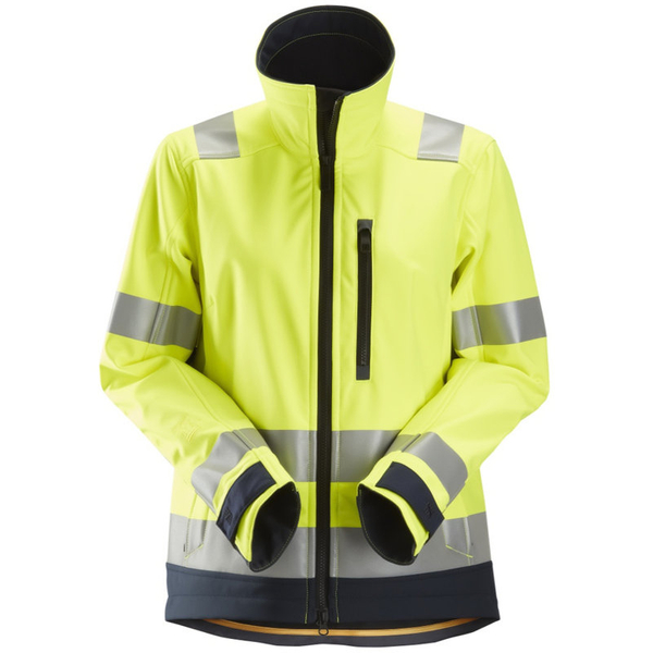 Zdjęcie 1 - 1237 Kurtka Odblaskowa Soft Shell AllroundWork - damska (klasa 2/3.) Snickers Workwear