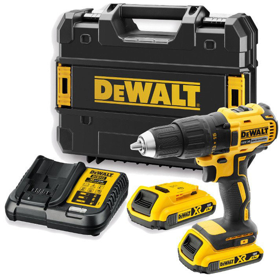 Zdjęcie 1 - Wiertarko-wkrętarka akumulatorowa DeWalt DCD777D2T 65Nm 18V XR 2x2Ah