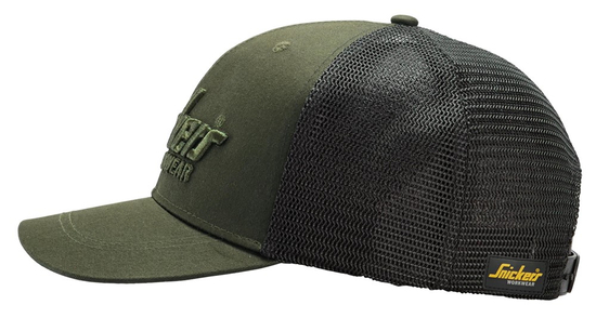 Zdjęcie 4 - 9001 Czapka z daszkiem Trucker Snickers Workwear Kolor Khaki Green/Black