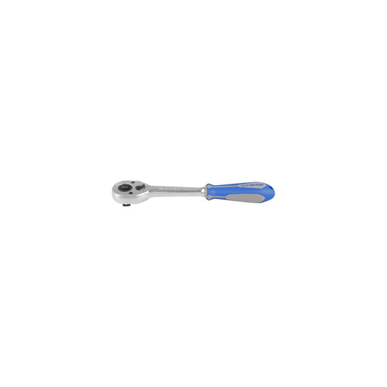 Zdjęcie 1 - GRZECHOTKA Z PRZYCISKIEM 1/2" 32 ZĘBY 250mm UCHWYT GUMOWY 4771-10GR King Tony