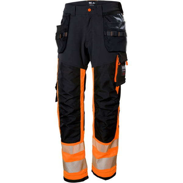 Zdjęcie 1 - Spodnie odblaskowe Helly Hansen 77471_269 ICU HI VIS CONSTRUCTION PANT CL 1 kolor pomarańczowy