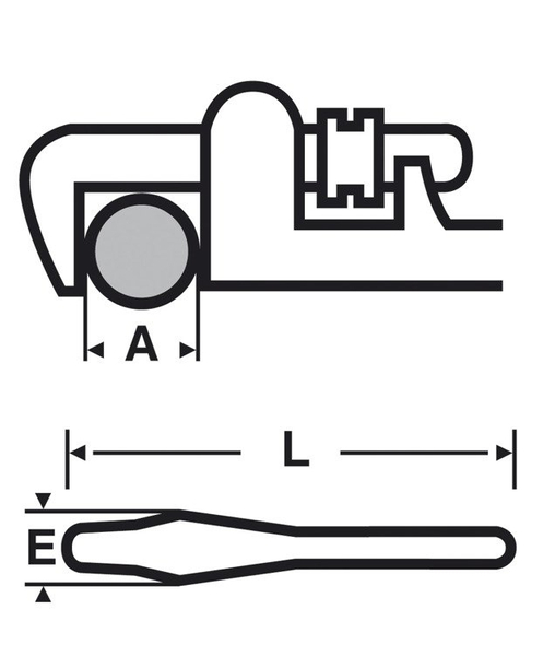 Zdjęcie 2 - Klucz prosty aluminiowy do rur 3" Virax