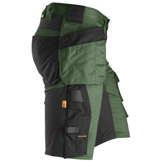 Zdjęcie 2 - 6141 Spodnie Krótkie AllroundWork z workami kieszeniowymi Snickers Workwear zielone