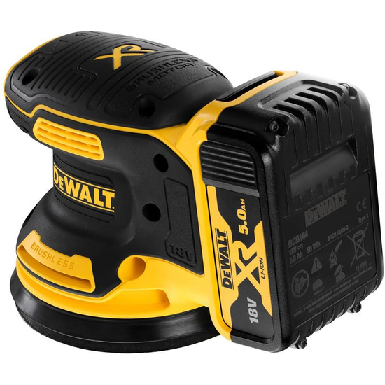 Zdjęcie 5 - Szlifierka mimośrodowa akumulatorowa DeWalt DCW210P2 125mm 18V XR 2x5Ah