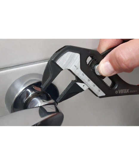 Zdjęcie 5 - Szczypce nastawne/klucz 7" 180mm VIRAX 011207