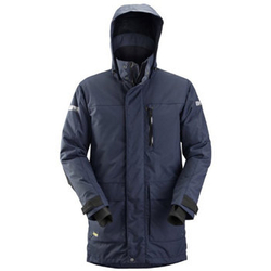 1800 Parka Przeciwdeszczowa Ocieplana AllroundWork 37.5® kolor granatowo - czarny