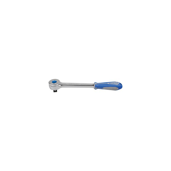 Zdjęcie 1 - GRZECHOTKA 1/2" Z PRZYCISKIEM 72 ZĘBY 250mm, UCHWYT GUMOWY 4756-10G King Tony