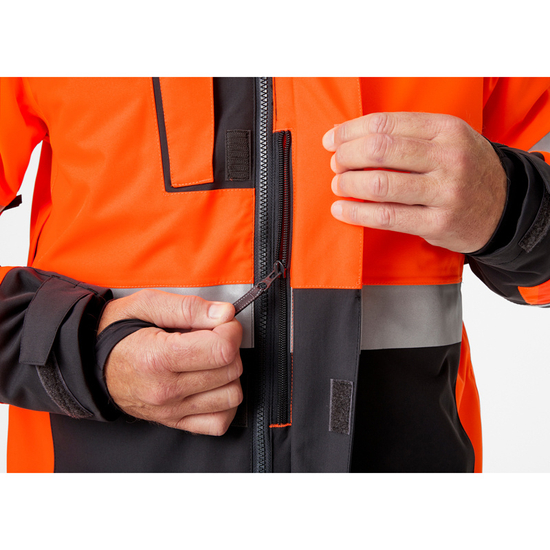 Zdjęcie 5 - Kurtka zimowa odblaskowa Helly Hansen 71392_269 Parka Alna 2.0 kolor pomarańczowy