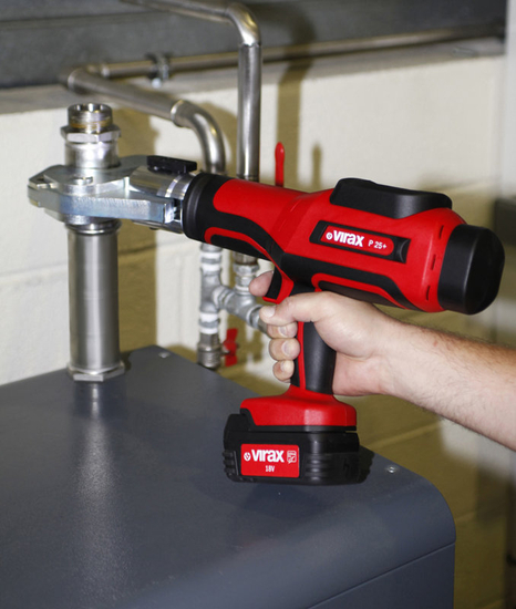 Zdjęcie 9 - Zaciskarka VIRAX P25+ 2 aku w skrzynce 18V / 3Ah Viper® P25+ + Laser i Hulajnoga