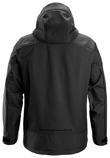 Zdjęcie 2 - 1226 Kurtka softshell stretch AllroundWork z kapturem Snickers Workwear kolor Czarny