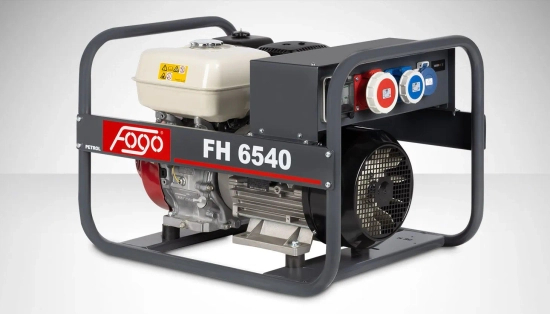 Zdjęcie 1 - Agregat prądotwórczy benzynowy 3-fazowy 5,5 kVA z silnikiem Honda FOGO FH6540