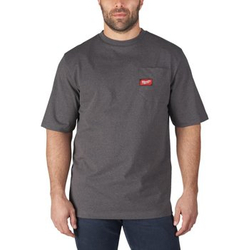 WTSSG-L T-shirt z kieszonką z krótkim rękawem - szary Milwaukee 4933478233