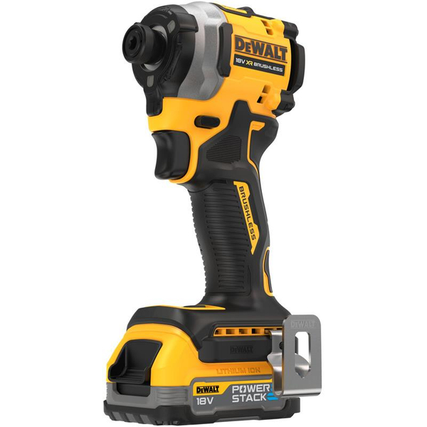 Zdjęcie 2 - Zakrętarka udarowa akumulatorowa DeWalt DCF850E1T ¼” 208Nm 18V XR Powerstack 1x1.7Ah