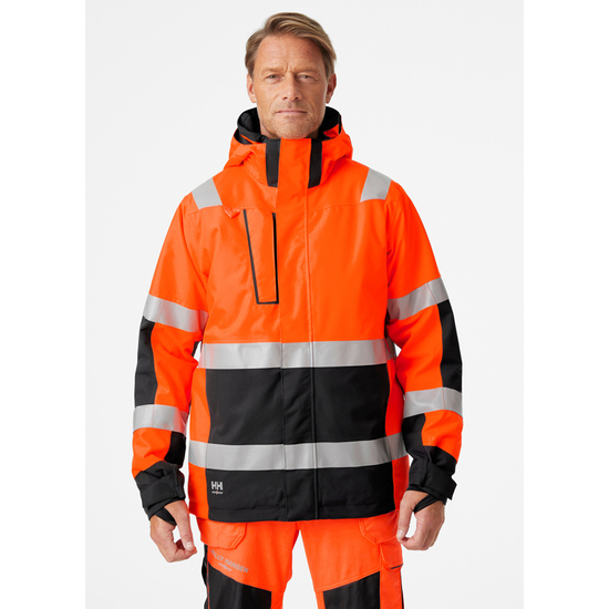 Zdjęcie 3 - Kurtka zimowa odblaskowa Helly Hansen 71392_269 Parka Alna 2.0 kolor pomarańczowy