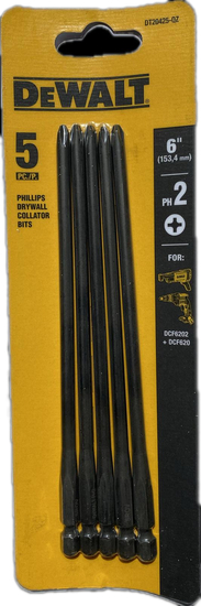 Zdjęcie 1 - Końcówki bit 1/4" PH2x153,4mm do DCF6202 DeWalt 5szt.