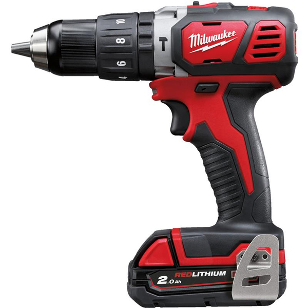 Zdjęcie 1 - Wiertarko-wkrętarka udarowa akumulatorowa Milwaukee M18 BPD-202C 50Nm 18V 2x2Ah 4933443515